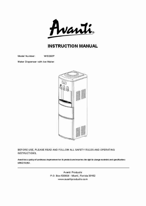 Avanti Water Dispenser WID260P-page_pdf